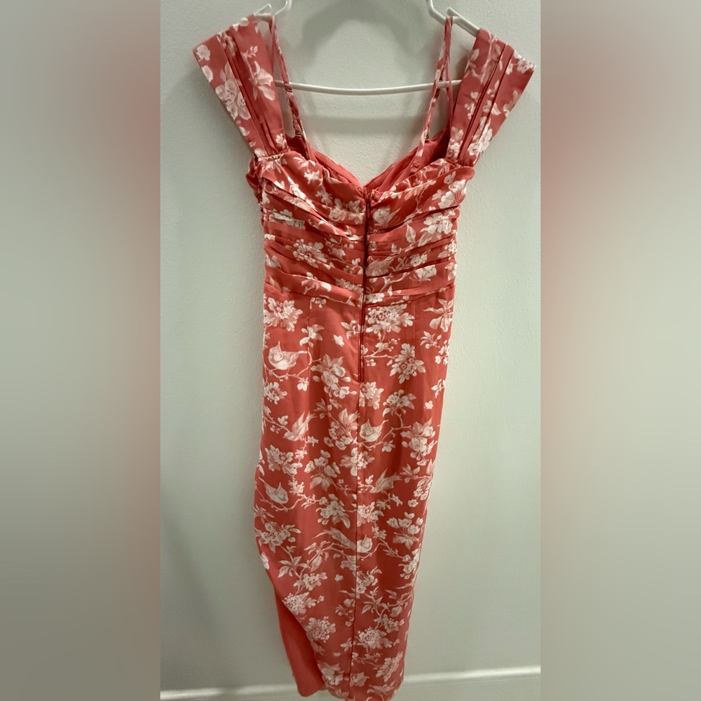 Abercrombie & Fitch Pink Ruched Sheath Dress Sweetheart Neckline